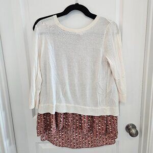 Loft Pullover Layered Sweater